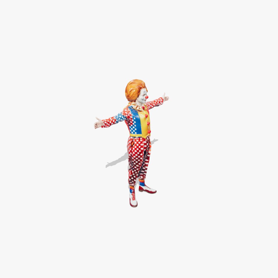 Colorful Circus Clown model pack